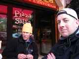 Bernie and Oren at "Pizza Salsa" (Leo)