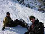 Jason and Oren at the base of the Walk of Death (Leo)