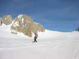 Justine heads into the Mare du Glace (Leo)