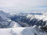 Looking across Chamonix towards the resort Flegere (Leo)