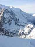 View of Aguile d'Midi from Les Grand Montets (Leo)