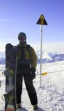 Jason and that Symbol of Chamonix, Crevasse Man (Kim)