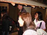 Frances, Pierre, Yasuko, and Leslie check out the tearoom