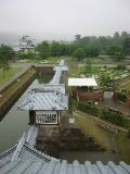 View down from tower left