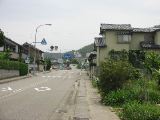 View up the street from Yoshikawa-san's house
